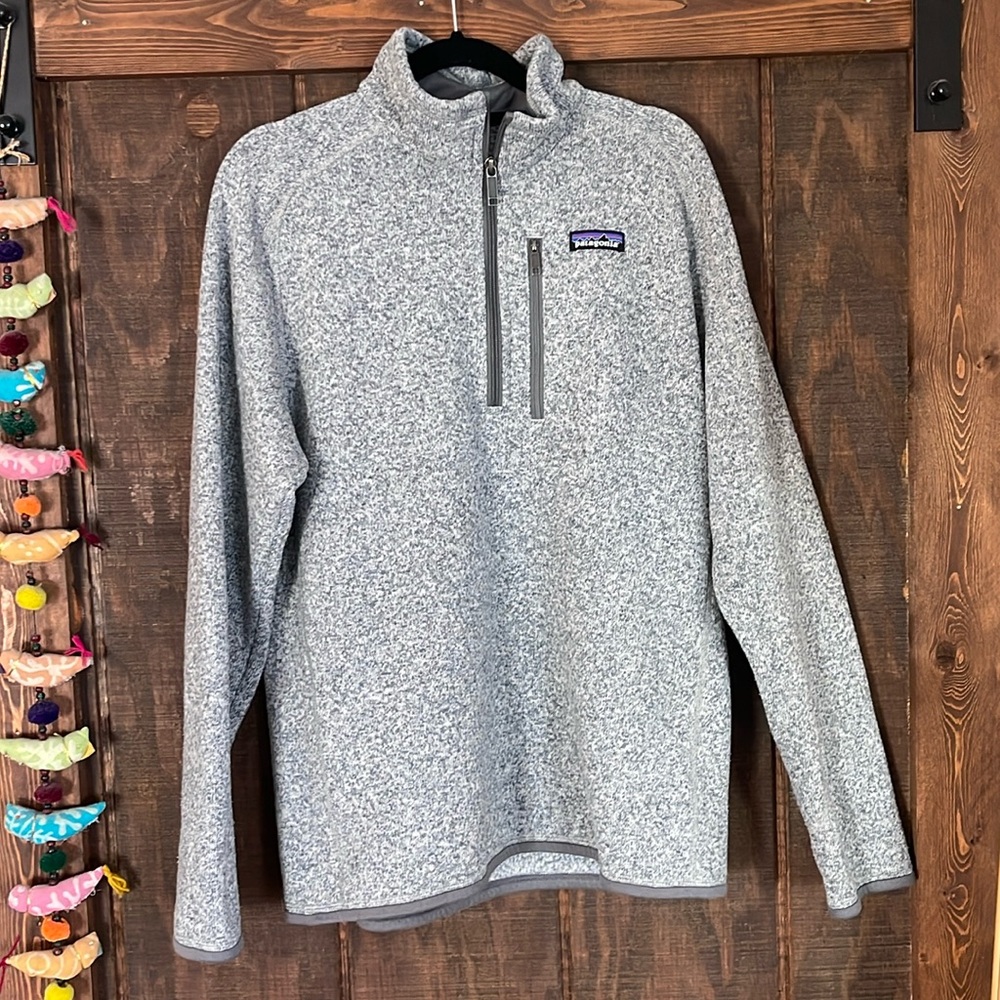 Patagonia Gray Quarter-Zip Pullover